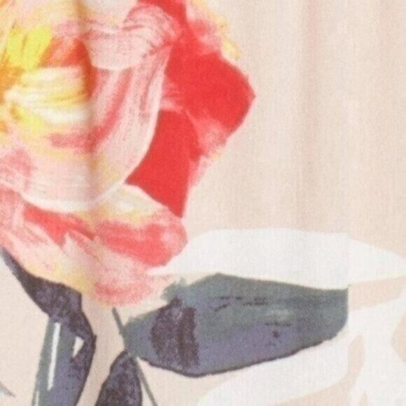 NWT ADRIANNA PAPELL Tropical Breeze Print Maxi Dress In Light Pink Multi - Picture 6 of 7